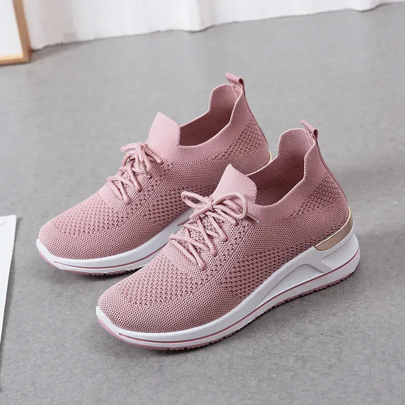 Women's Summer Hidden Heel Wedges Casual Sneaker