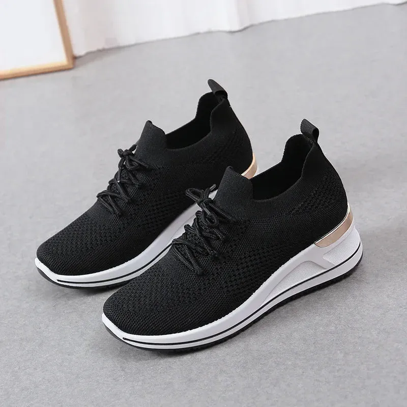 Women's Summer Hidden Heel Wedges Casual Sneaker